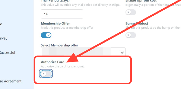Click on Authorize Card