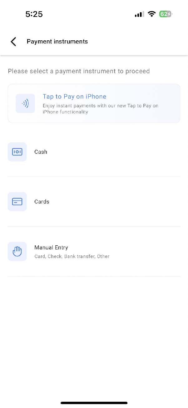 Record payment
